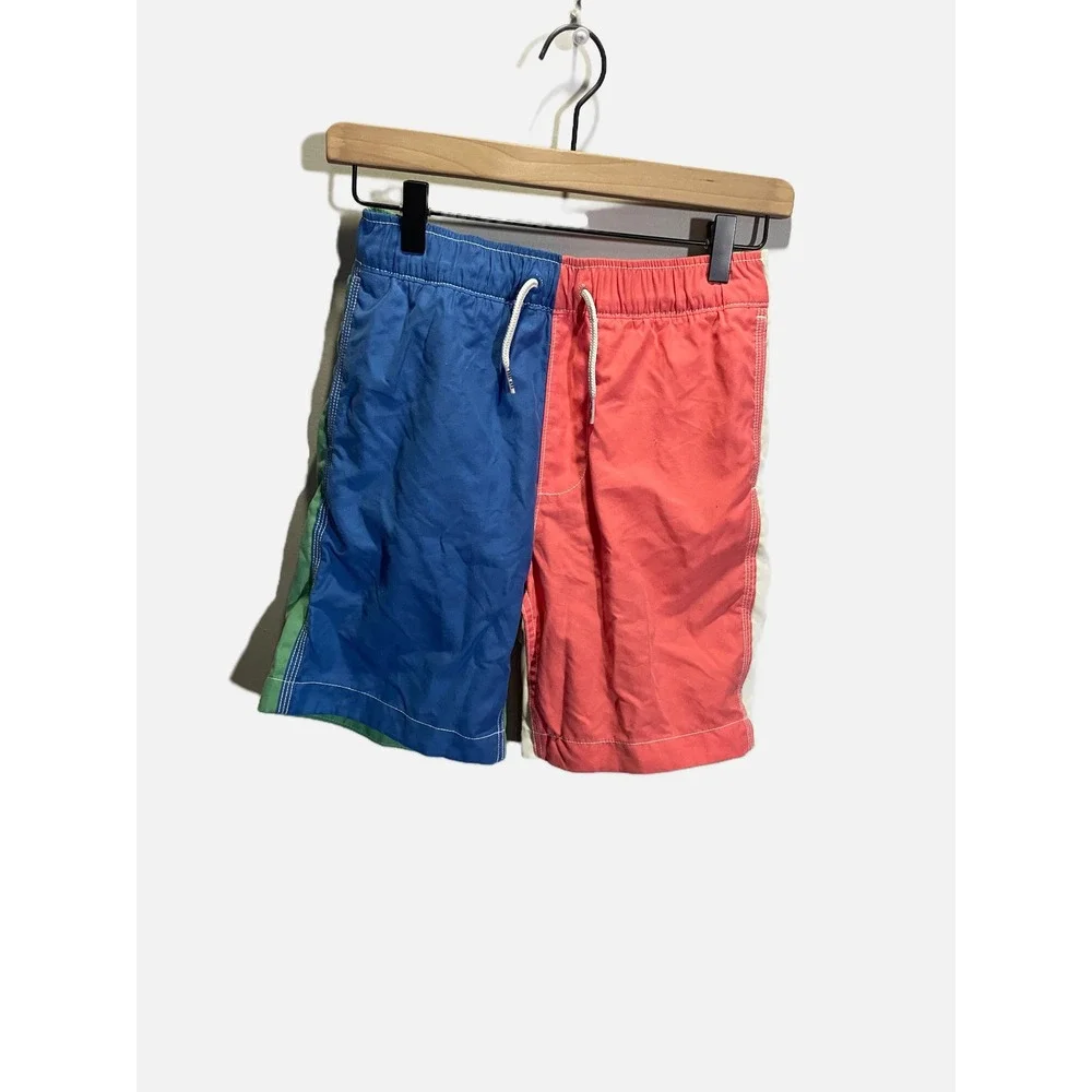 Gap Swim Trunks Kids L (10) Multicolor Colorblock Mesh Lined Board Shorts Surf‎